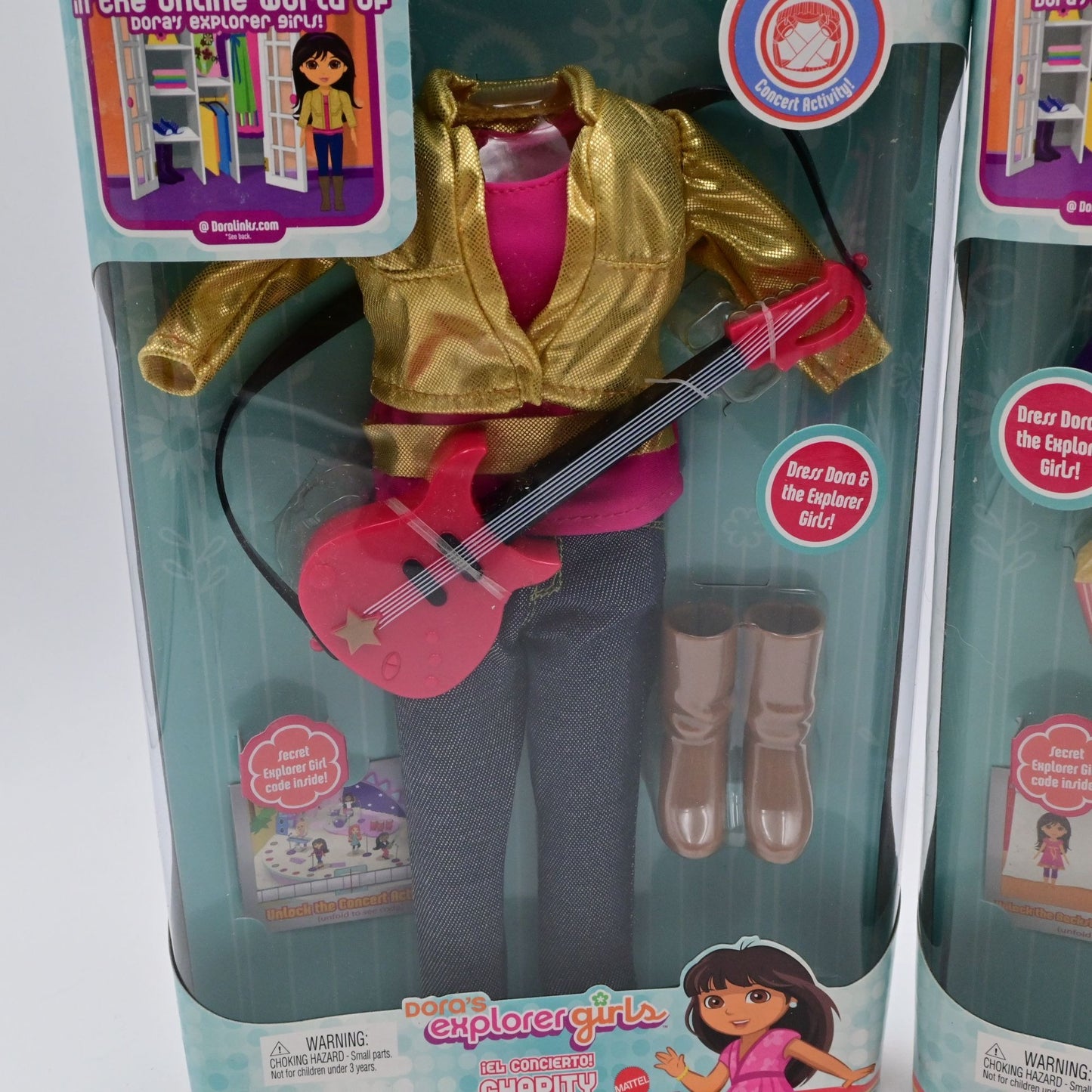Dora's Explorer Girls Outfits Charity Concert & Movie Night Bundle By Mattel