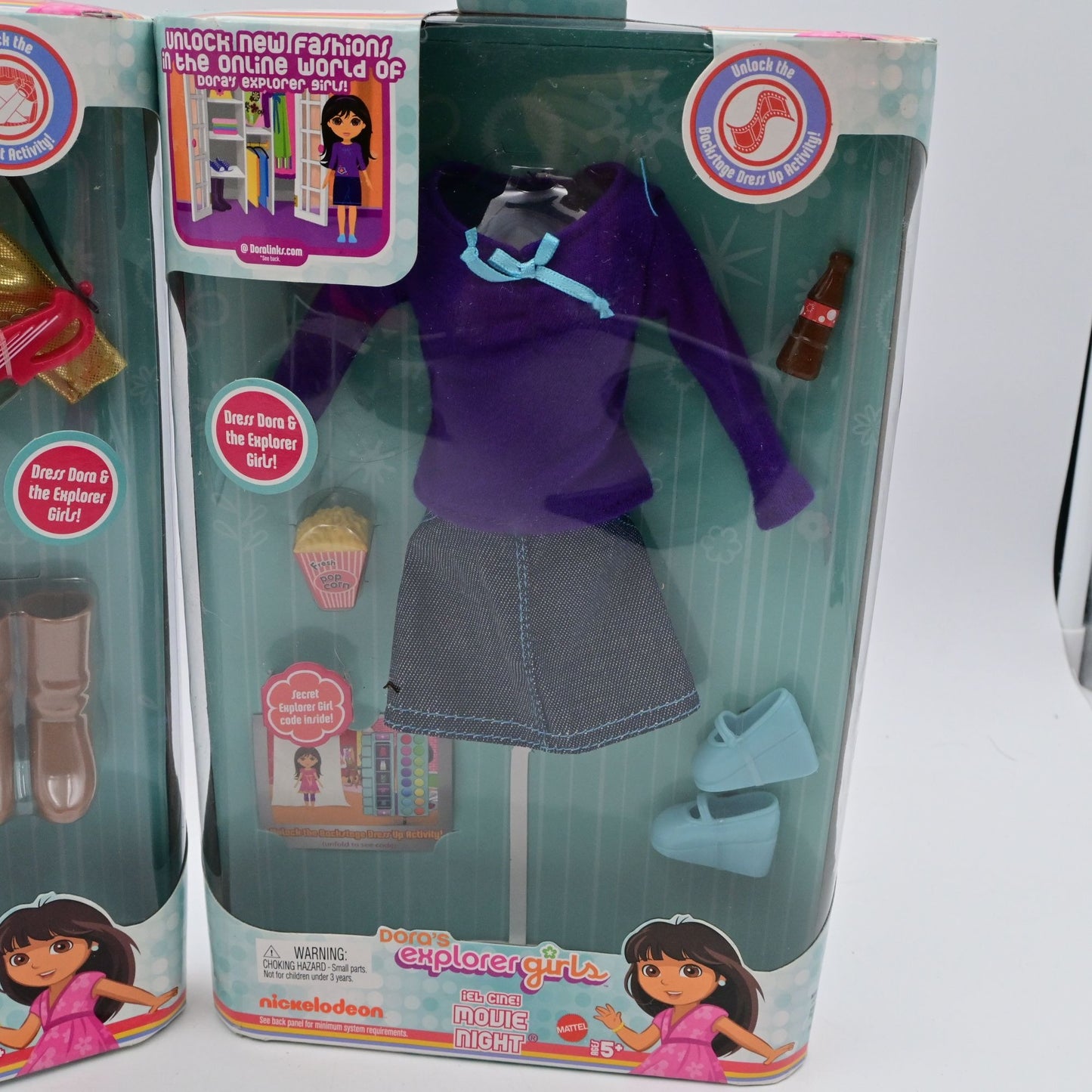 Dora's Explorer Girls Outfits Charity Concert & Movie Night Bundle By Mattel
