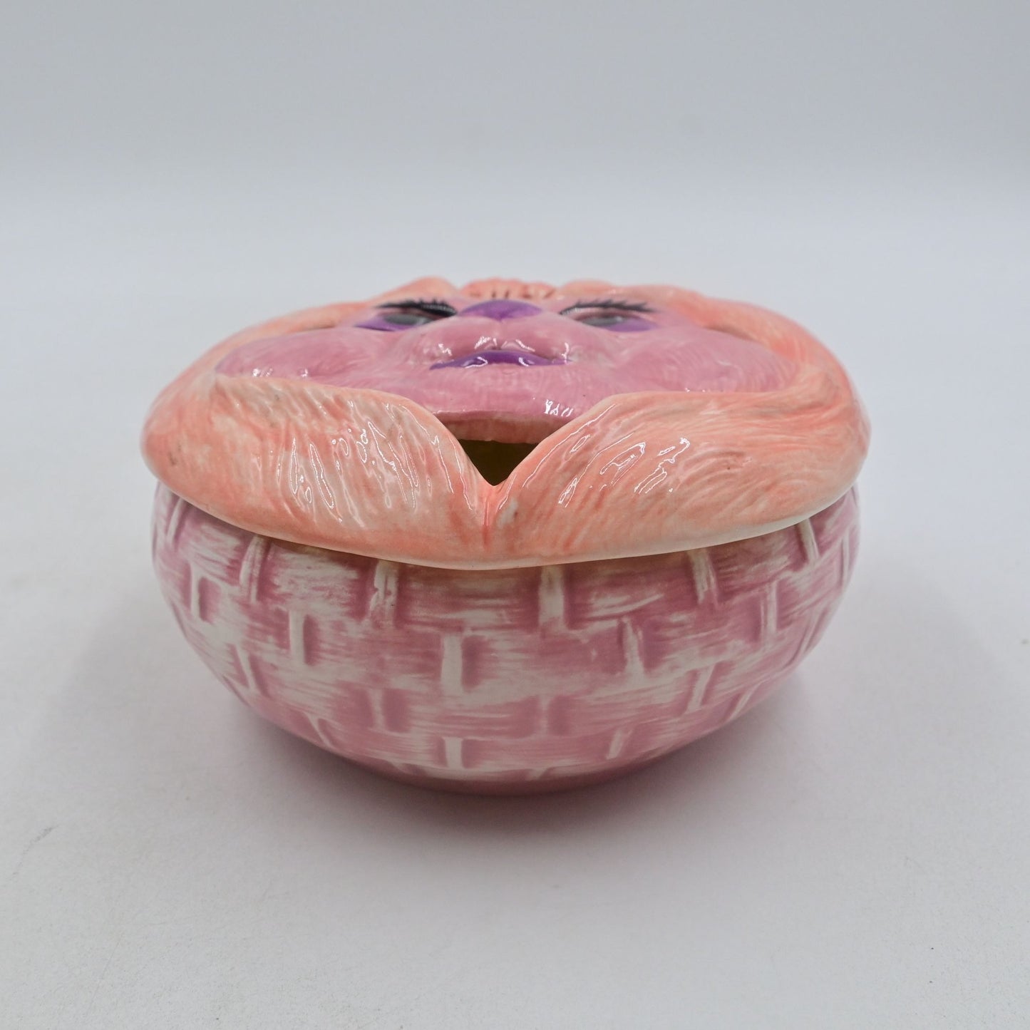 Holland Mold Bunny Rabbit Easter Candy Dish Trinket Box
