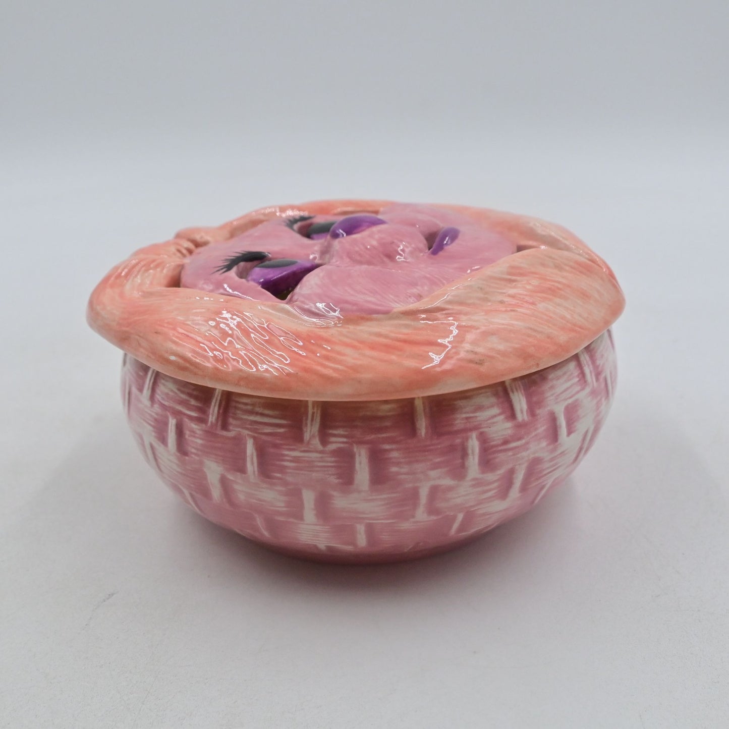 Holland Mold Bunny Rabbit Easter Candy Dish Trinket Box