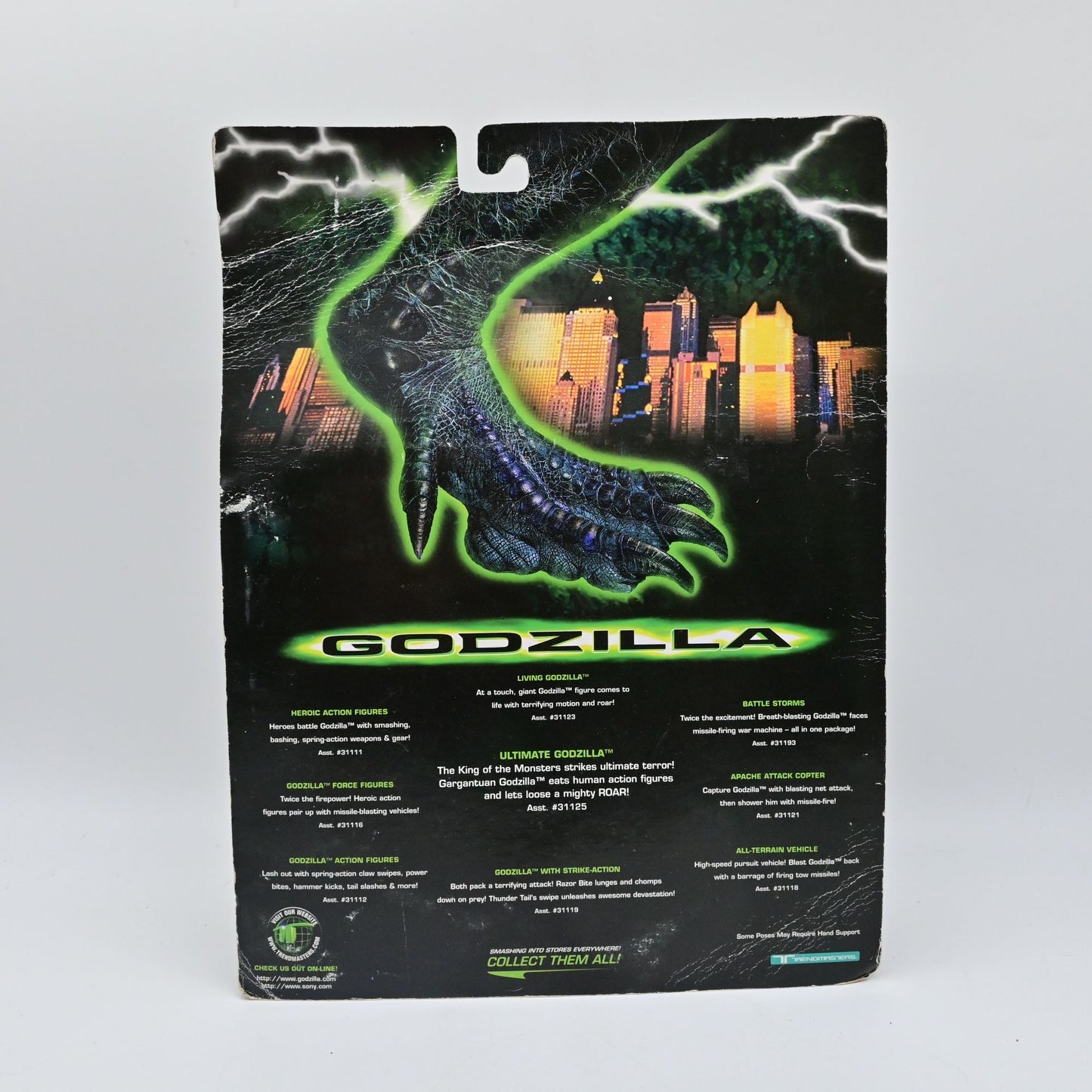 Godzilla HammerTail Action Figure New In Box Packaged With Springload Power