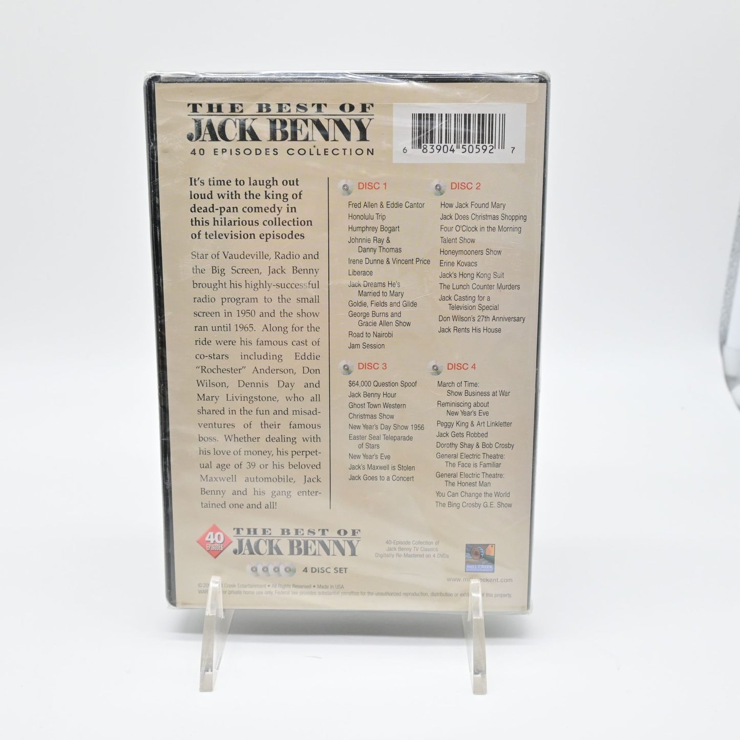 The Best Of Jack Benny 4-Disc DVD Set 40 Episodes Collection New Sealed
