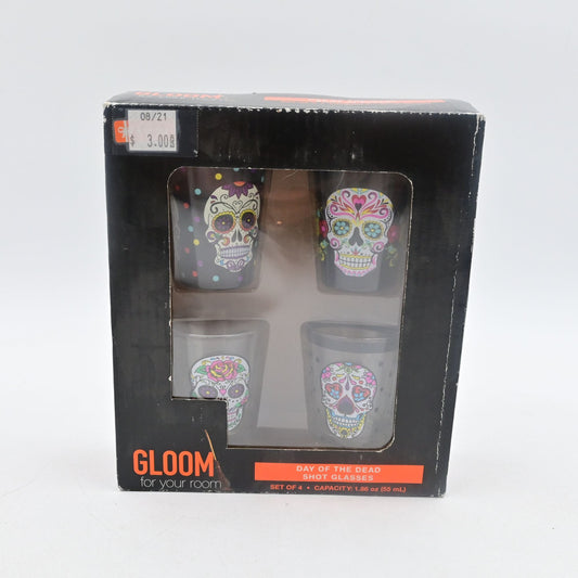 Gloom Day Of The Dead Shot Glass Box Set Of 4