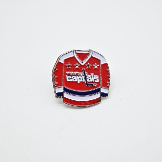 Washington Capitals Hockey White NHL Jersey Lapel Pin