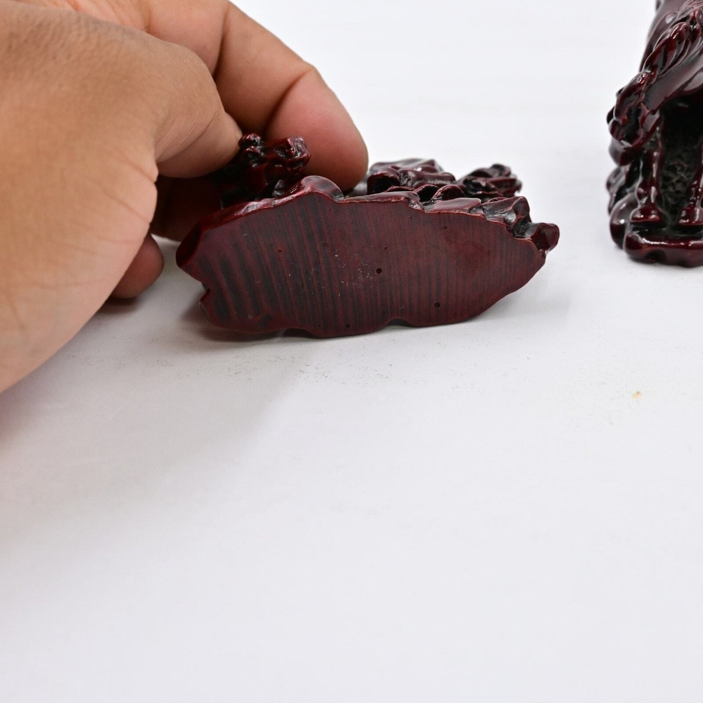 Vintage Red Resin Horse Figures Bundle Of 2