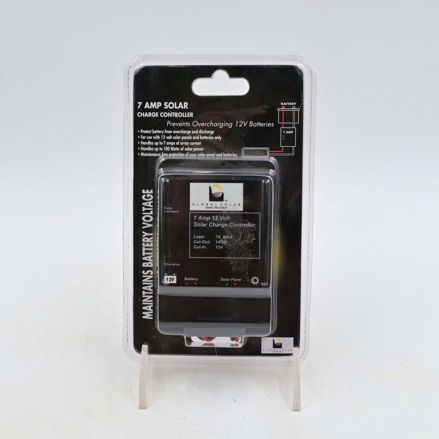 Global Solar 7 Amp Solar Charge Controller New Sealed