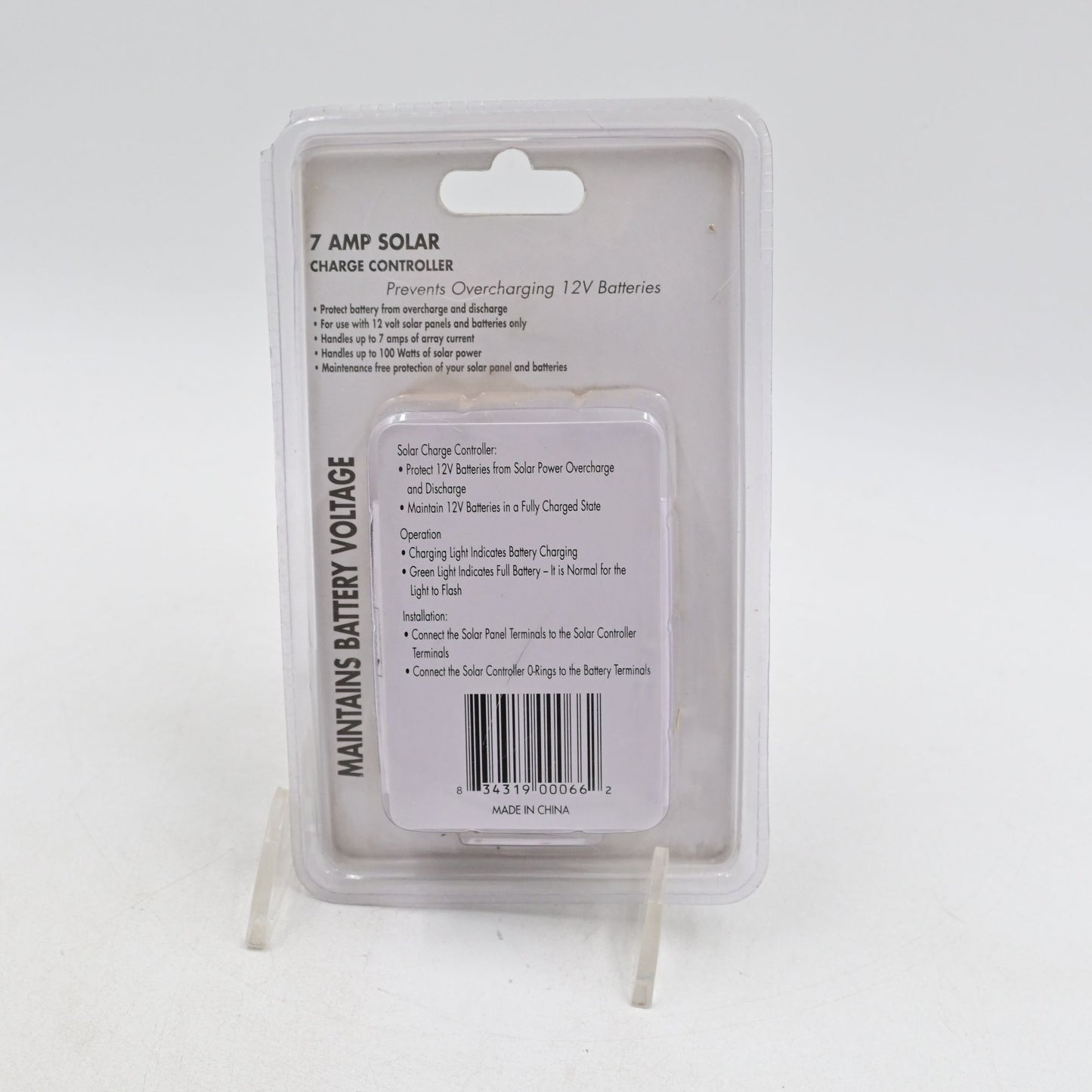 Global Solar 7 Amp Solar Charge Controller New Sealed