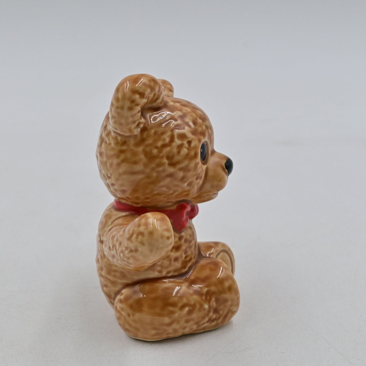 Goebel West Germany Porcelain Teddy Bear Waving Figurine Vintage