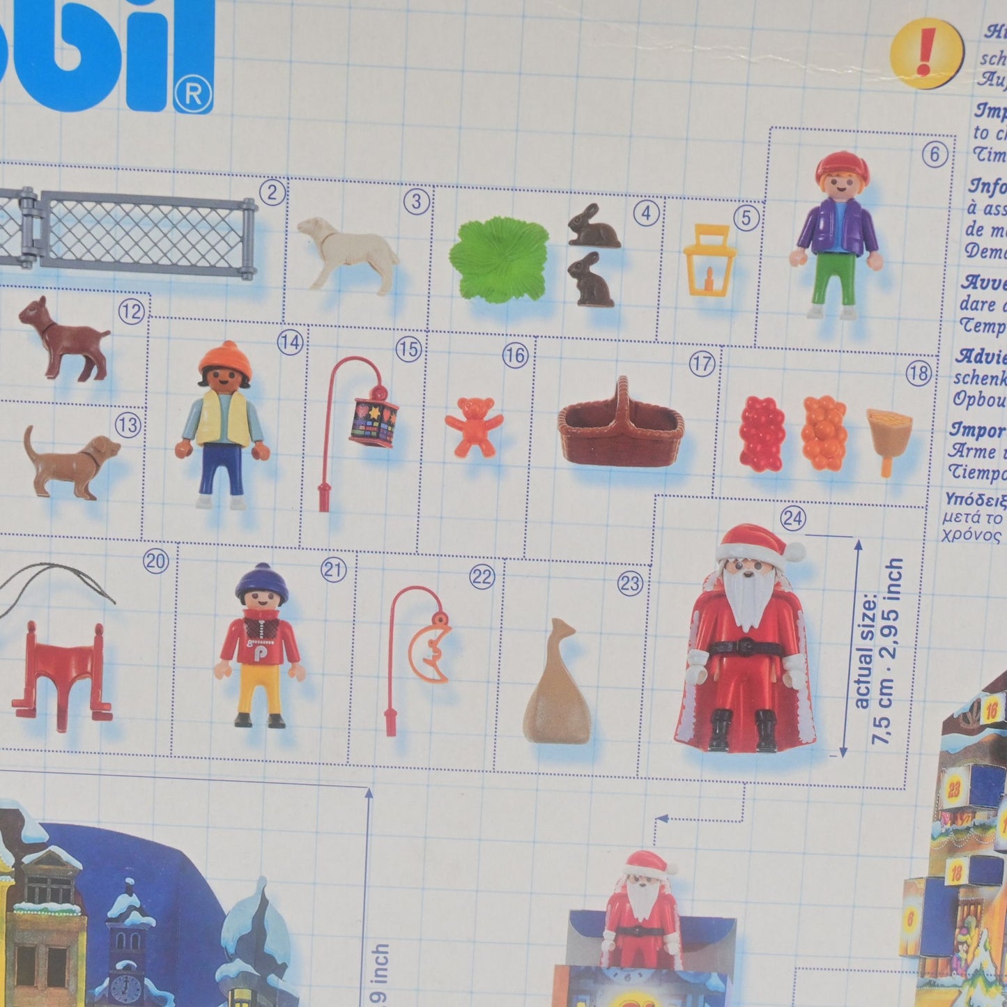Playmobil Christmas Carolers Advent Calendar 3368 Santa Claus