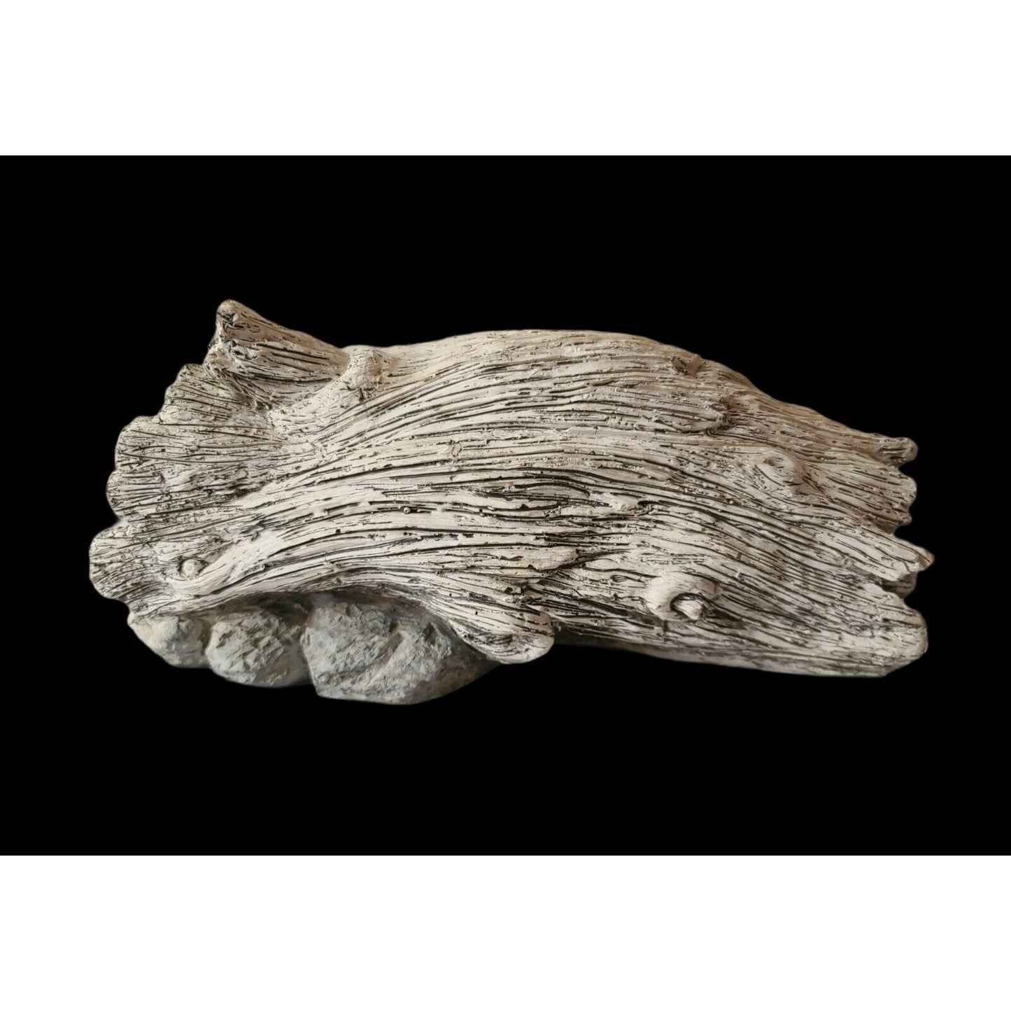 Wolf pups under a log Outdoor decor