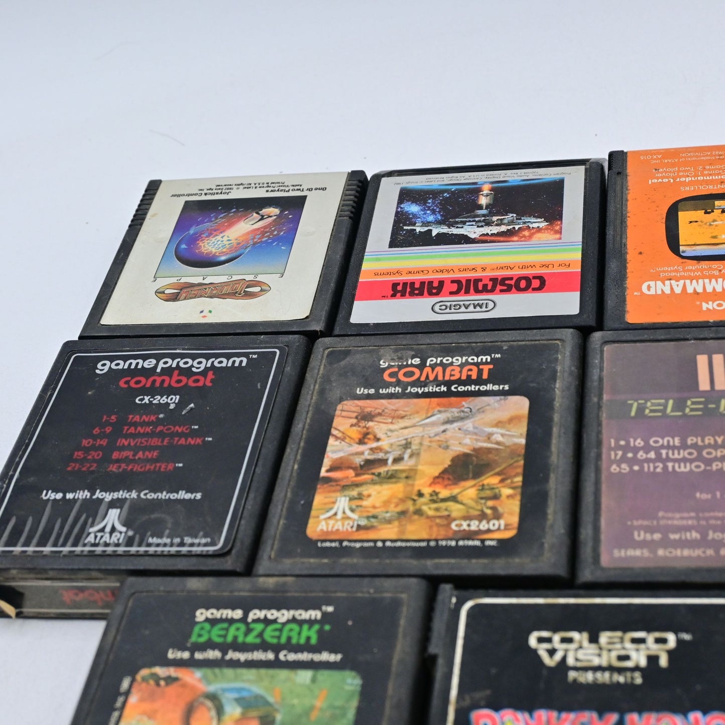 Atari & Coleco Video Game Bundle Of 11 Vintage