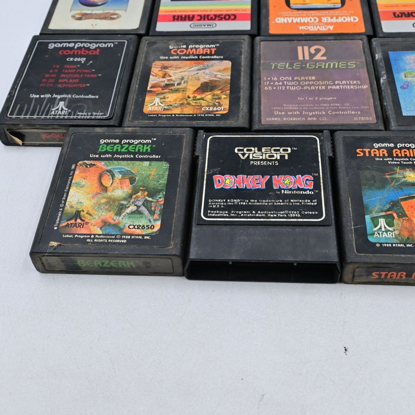 Atari & Coleco Video Game Bundle Of 11 Vintage