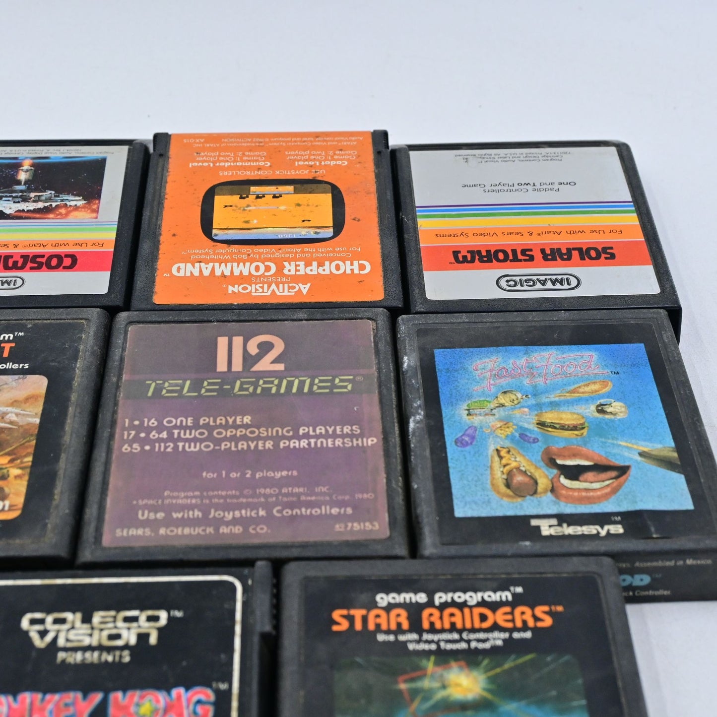 Atari & Coleco Video Game Bundle Of 11 Vintage