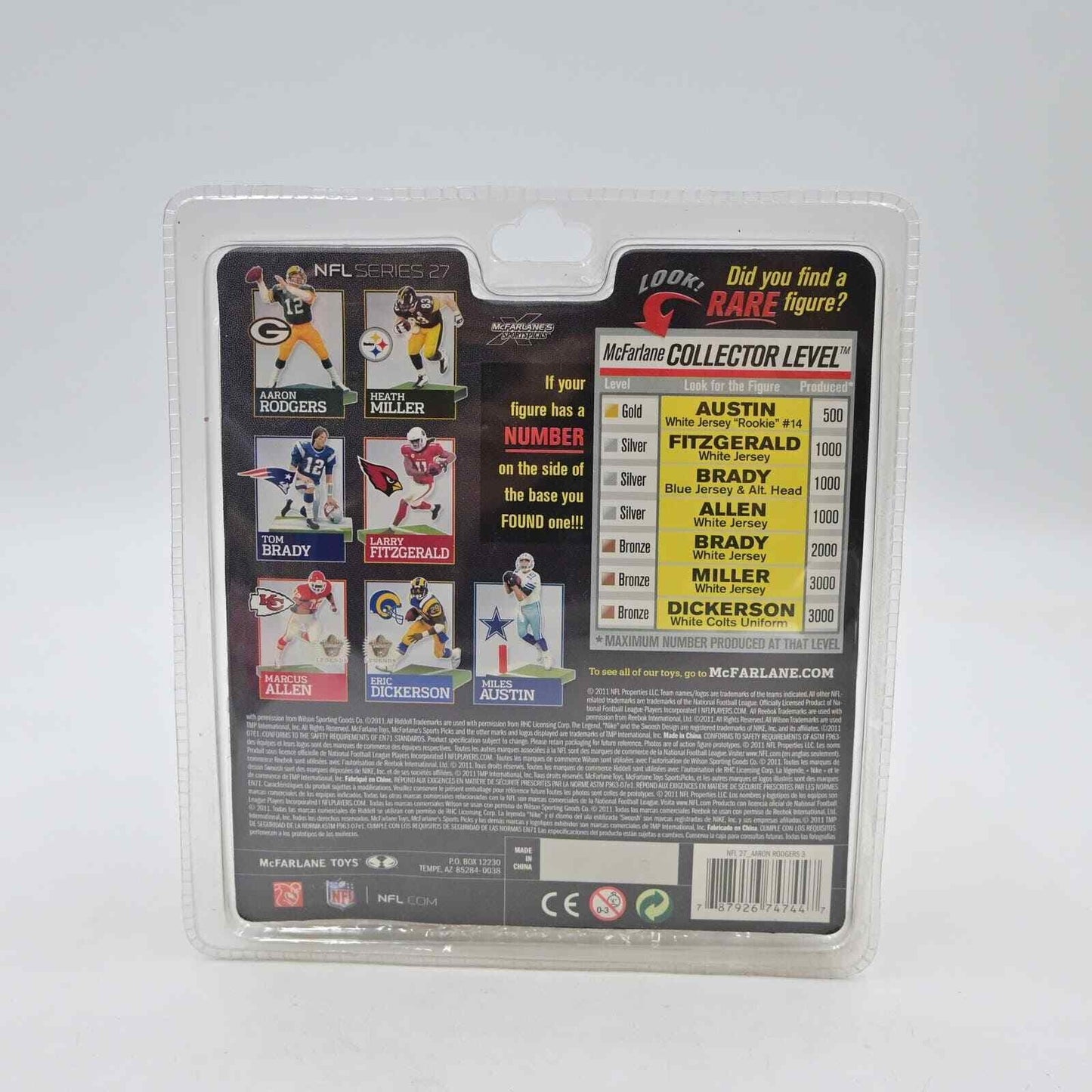 2011 McFarlane Sports Aaron Rodgers Green Bay Packers Series 27 Figure