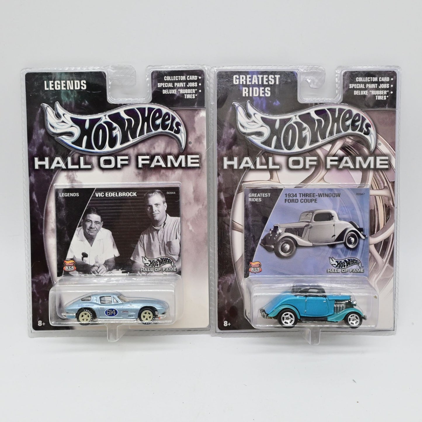 Hot Wheels Hall Of Fame Legends Vic Edelbrock & 1934 Three-Window Ford Coupe