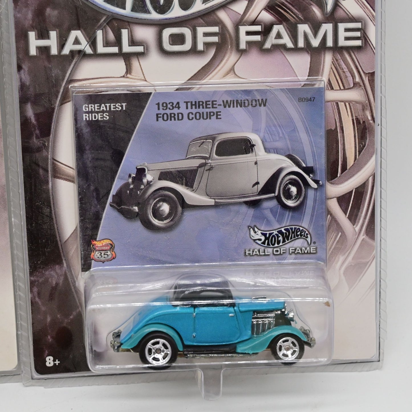 Hot Wheels Hall Of Fame Legends Vic Edelbrock & 1934 Three-Window Ford Coupe