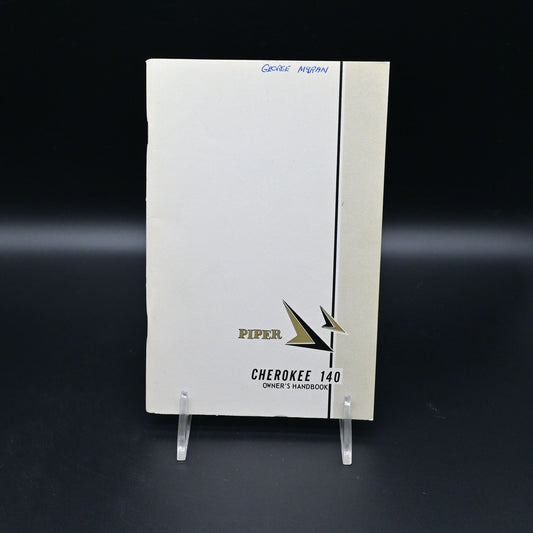 Piper Cherokee 140 Owner's Handbook