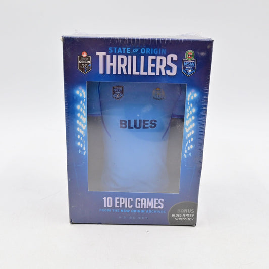 NSW NRL State of Origin Thrillers DVD Box Set Blues Jersey