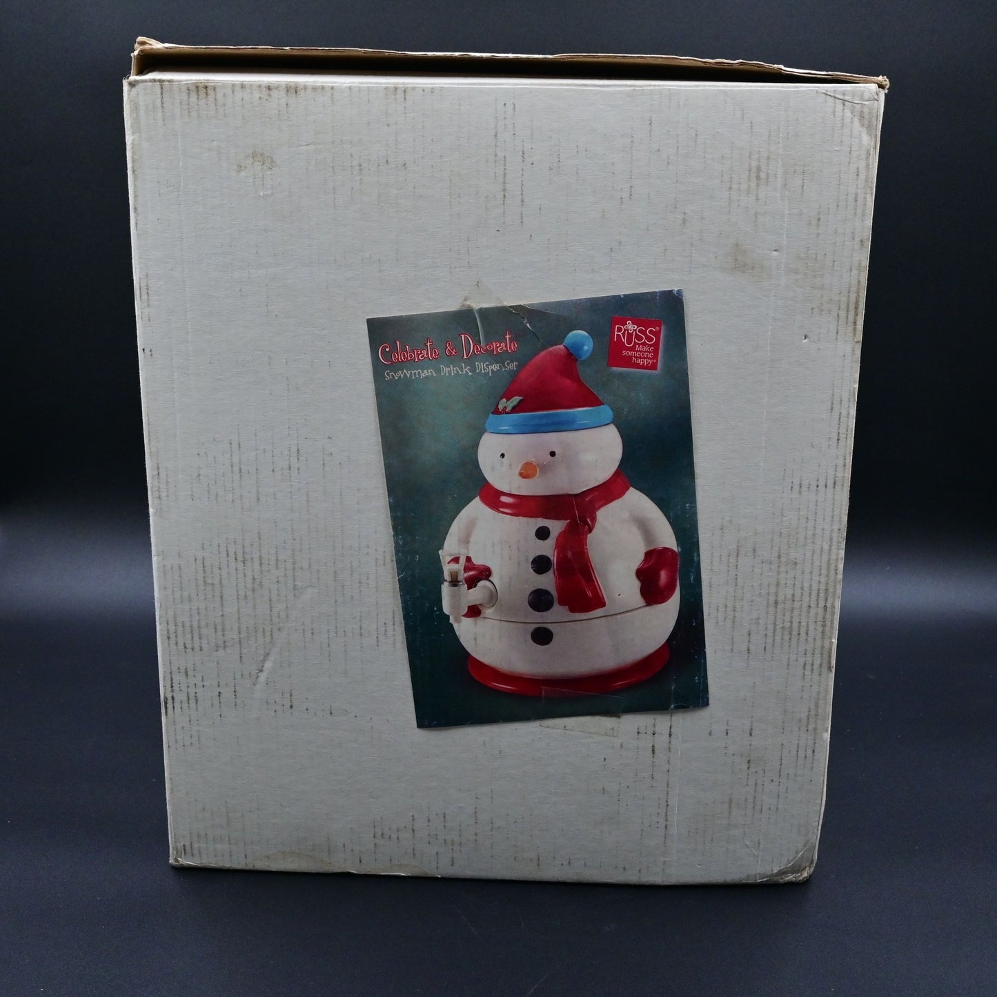 Russ Snowman Drink Dispenser In Box