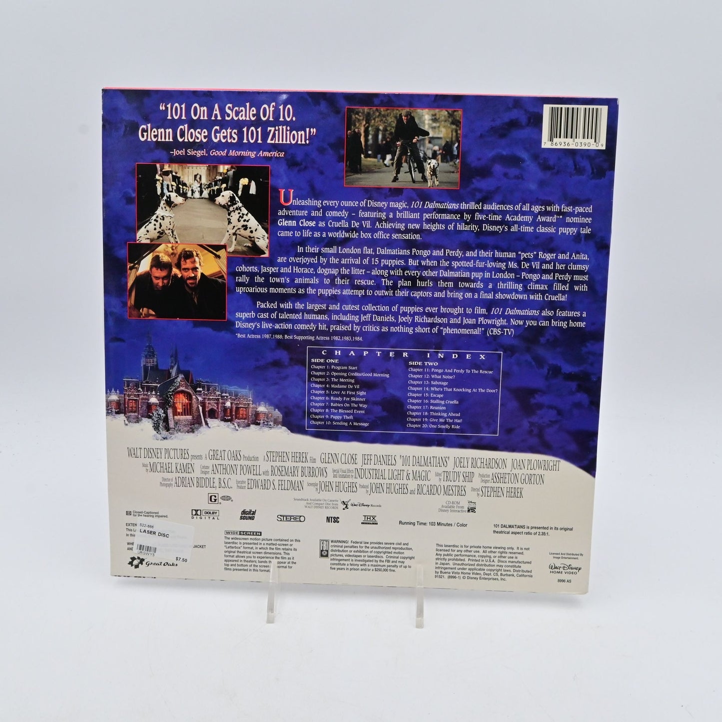 Disneys 101 Dalmatians Laserdisc Widescreen