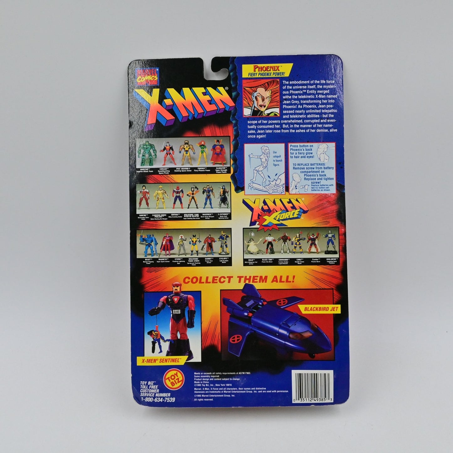 X-Men Phoenix Fiery Power Saga Series Marvel Comics Toy Biz Vintage 1995