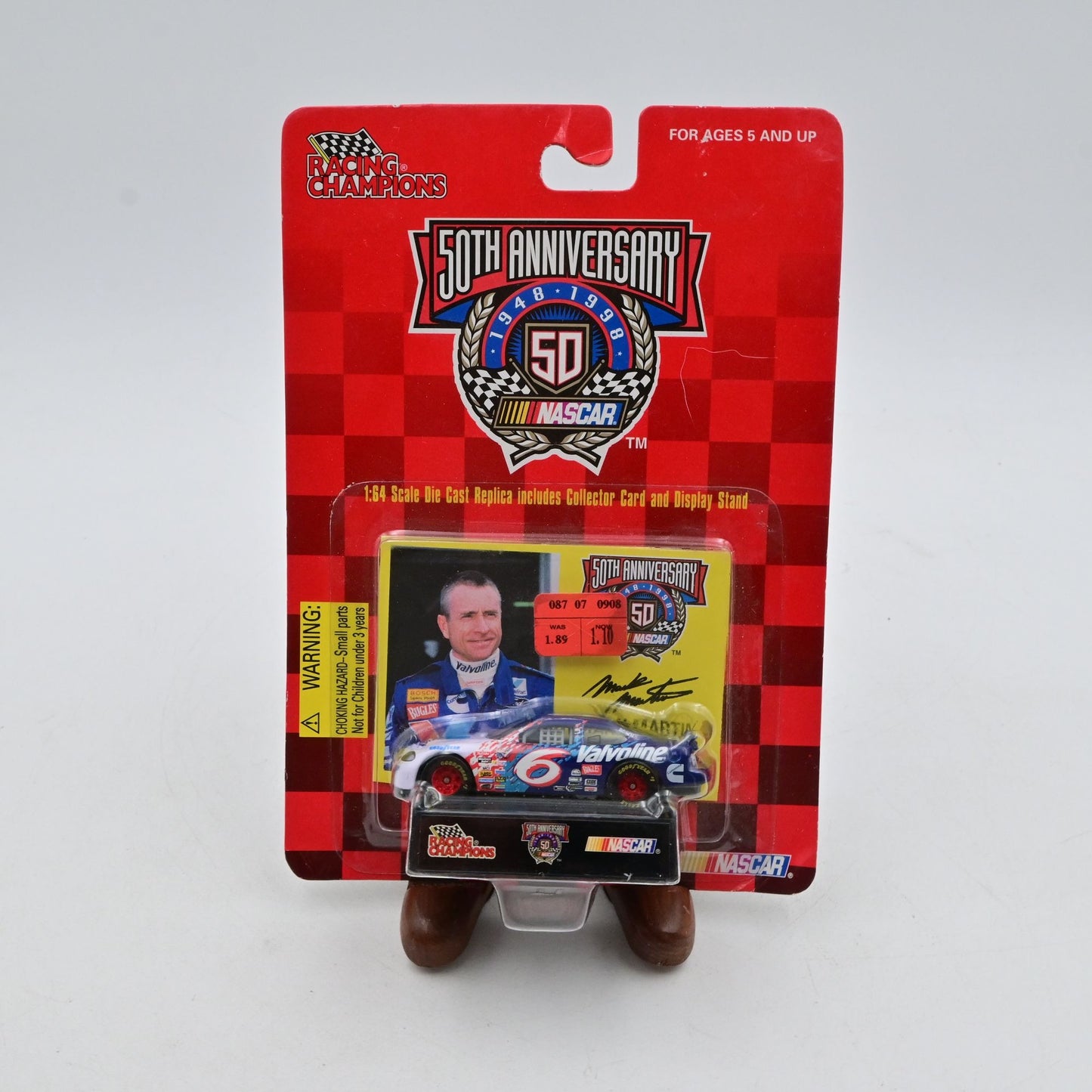 Racing Champions 50th Anniversary NASCAR #6 Mark Martin 1:64 Die-Cast Car