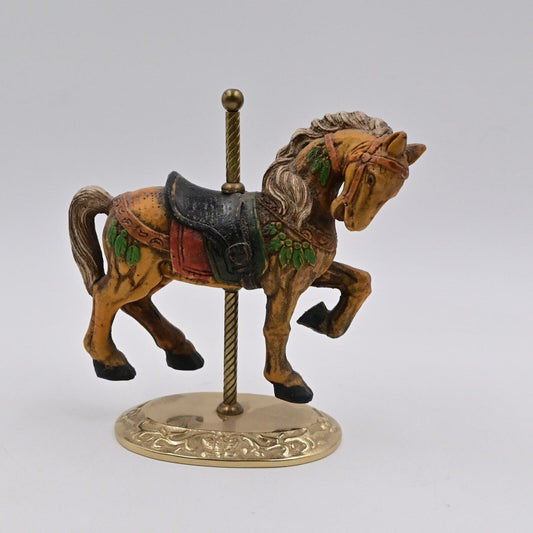 Vintage Carousel Horse Ceramic Figurine