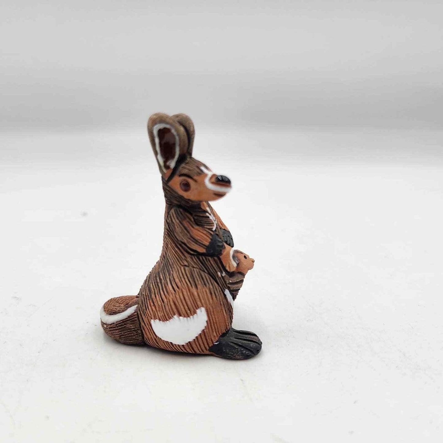 Casals Peru Kangaroo With Joey Clay Pottery Art Vintage Figure
