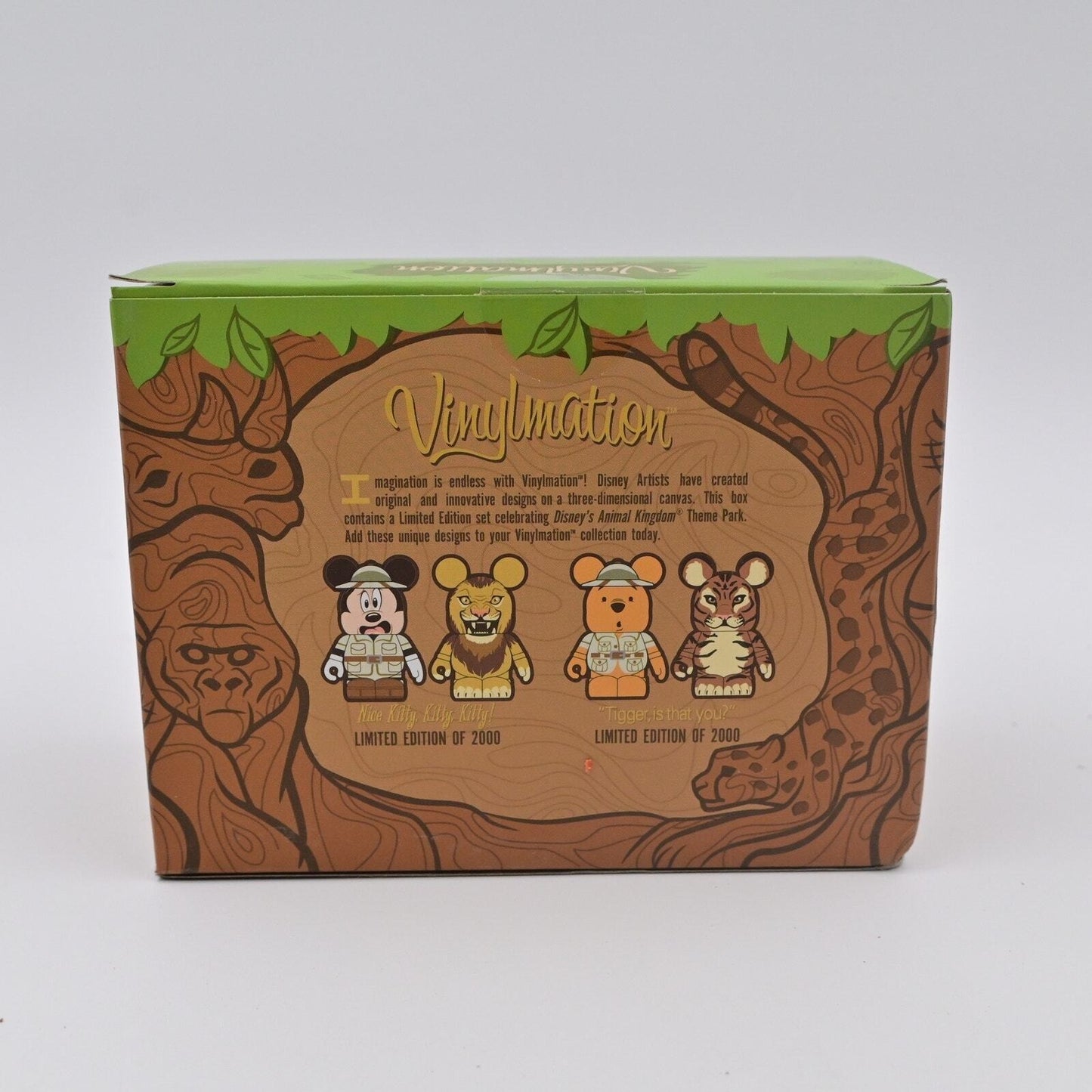 Disney Vinylmation Animal Kingdom Nice Kitty Kitty Mickey Mouse Lion Set