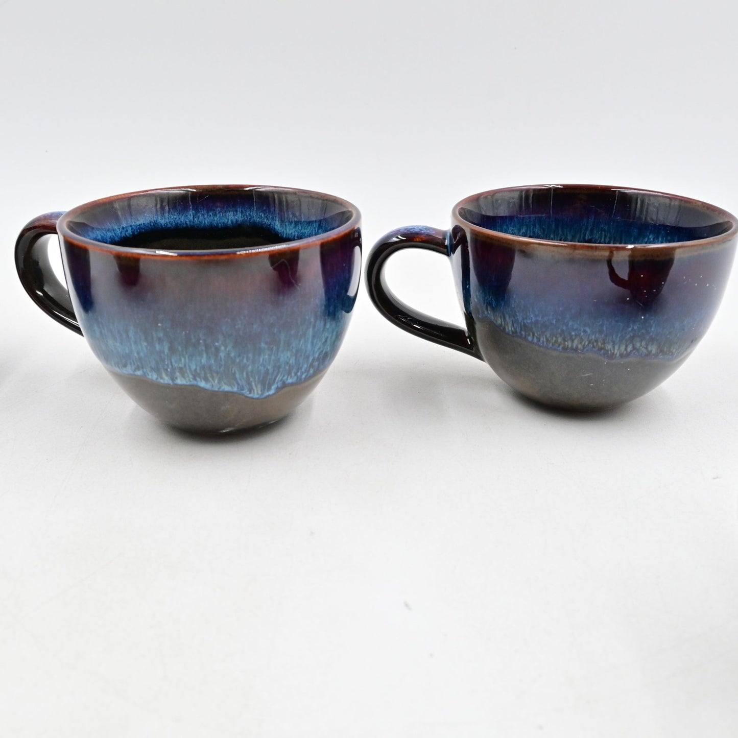 Novelty Teacup Adult Humor Vulgar Inscription Drip Glazed Set Of 5