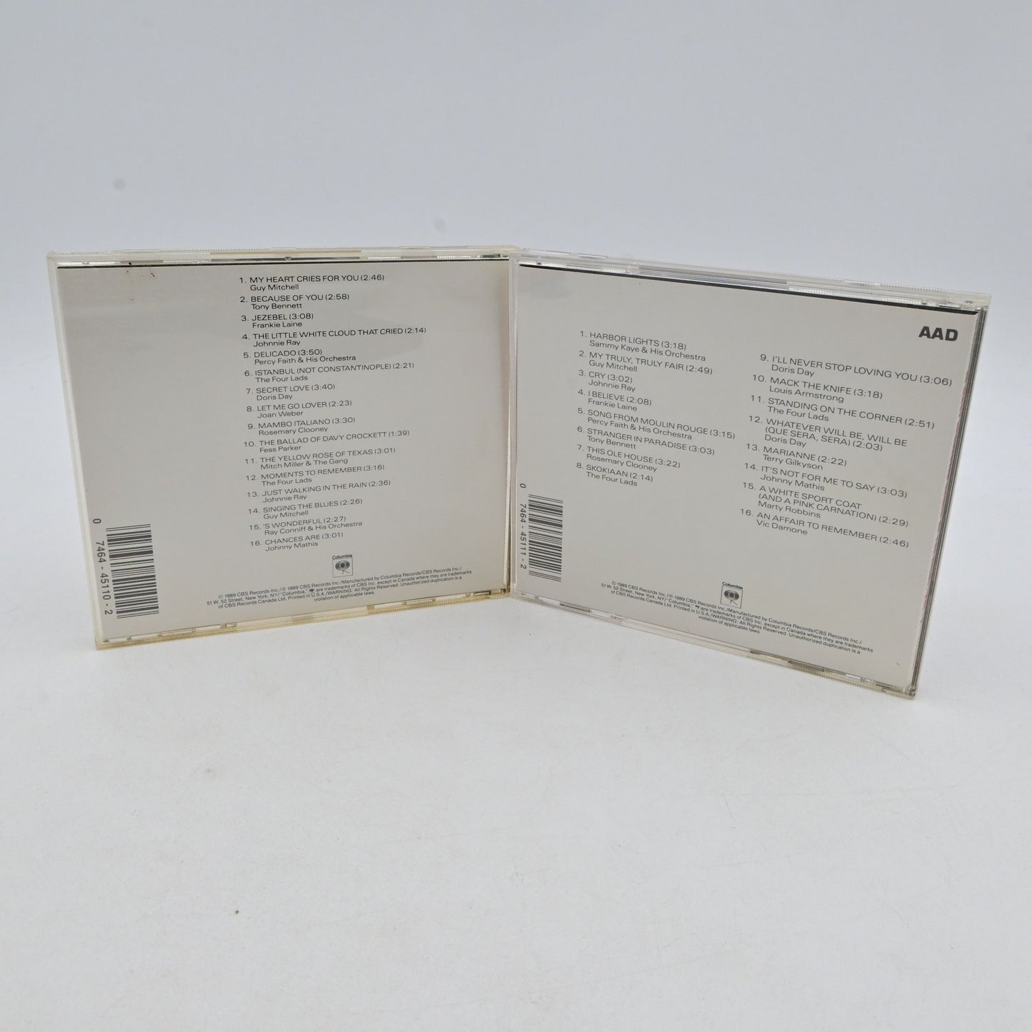 The 1950s Volumes I & II: 16 Most Requested Songs CD Set