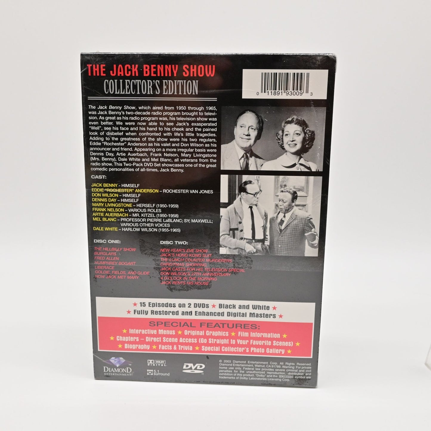 The Jack Benny Show Collectors Edition Two-Pack DVD Set New Sealed