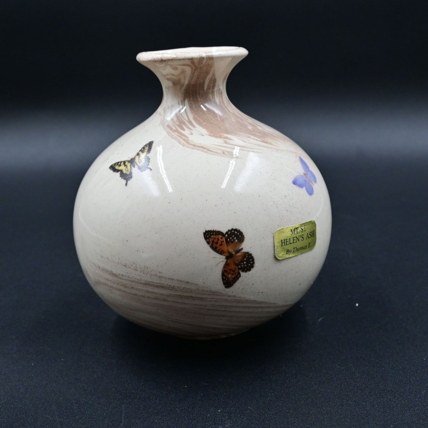 Mt. St. Helens Ash Vase By Thomas E