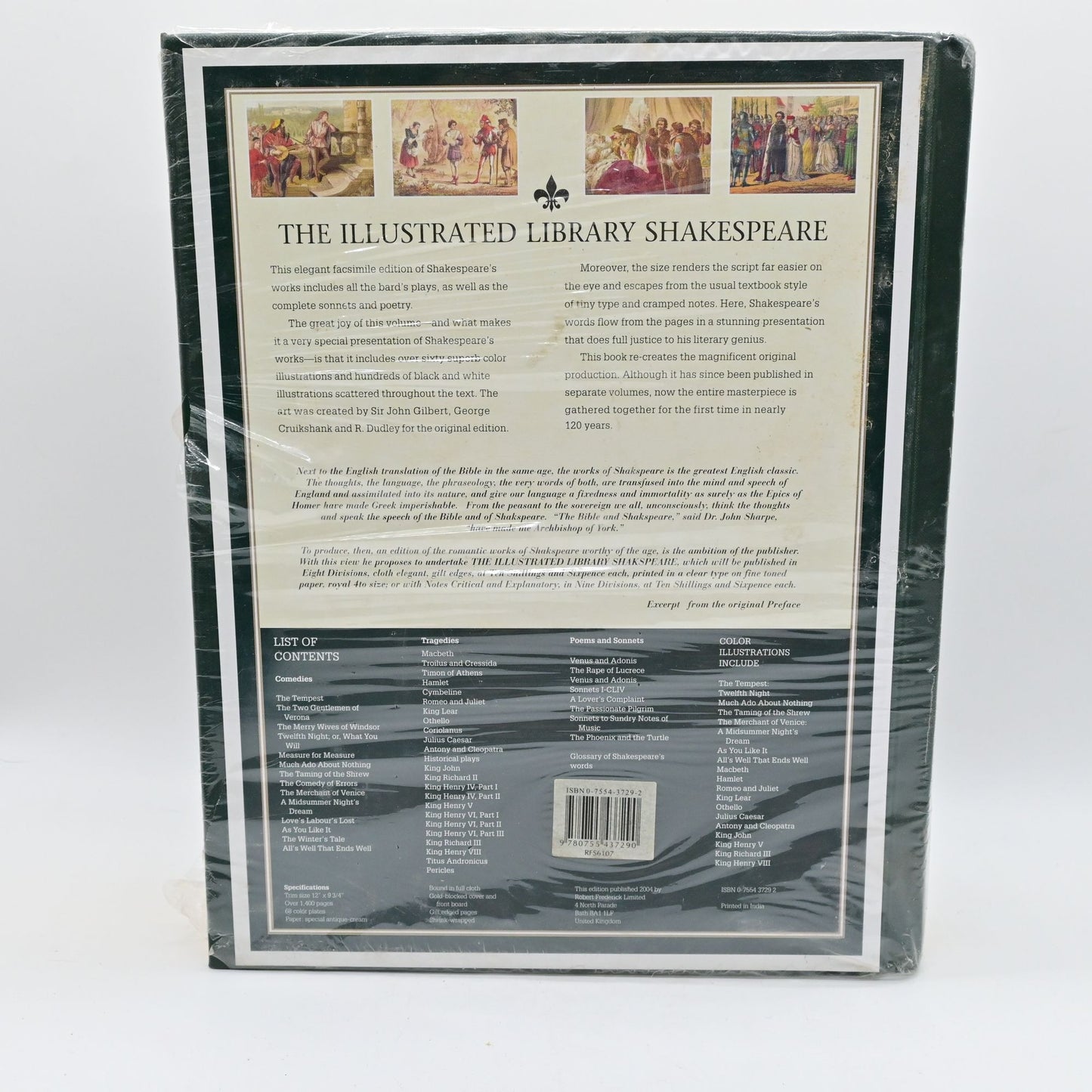 The Illustrated Library Shakespeare Leather Bound Midpoint Press - Vintage 2004