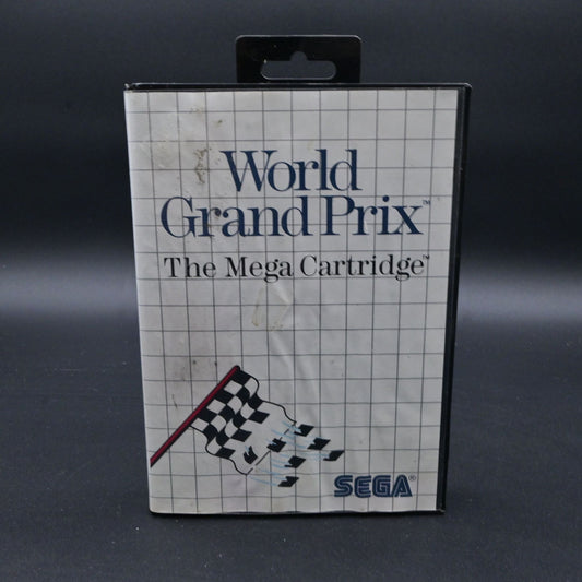 World Grand Prix Sega Mega Cartridge Case & Manual