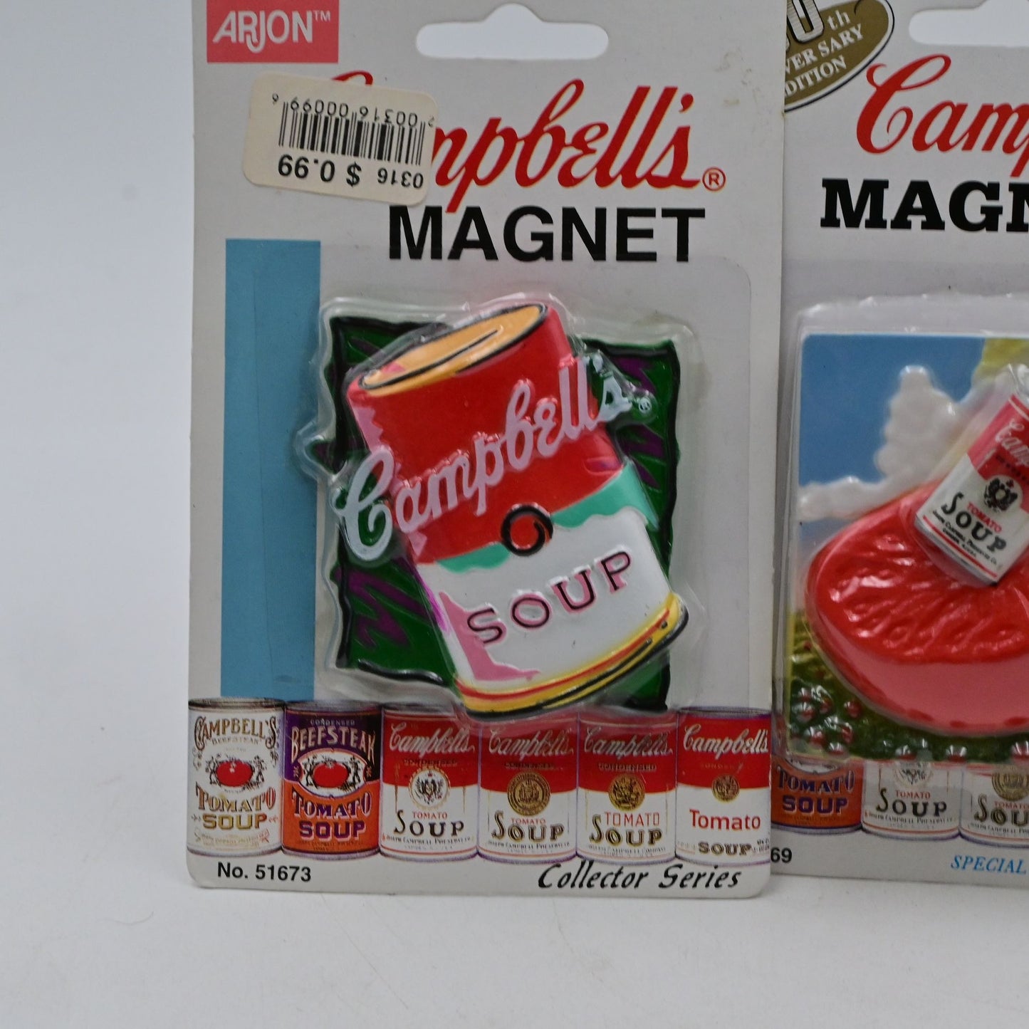 Campbells Soup Collector Series Magnet Set Of 4 By Arjon