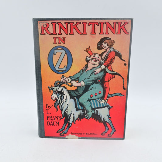 Rinkitink In Oz Hardcover Book By L. Frank Baum Antique Blue Cover