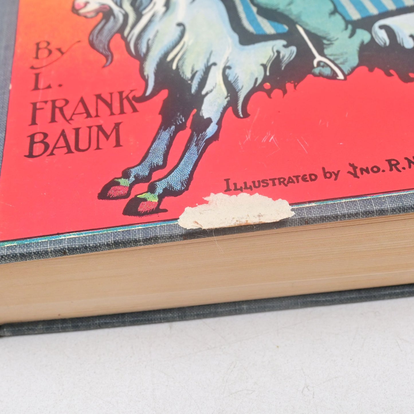 Rinkitink In Oz Hardcover Book By L. Frank Baum Antique Blue Cover
