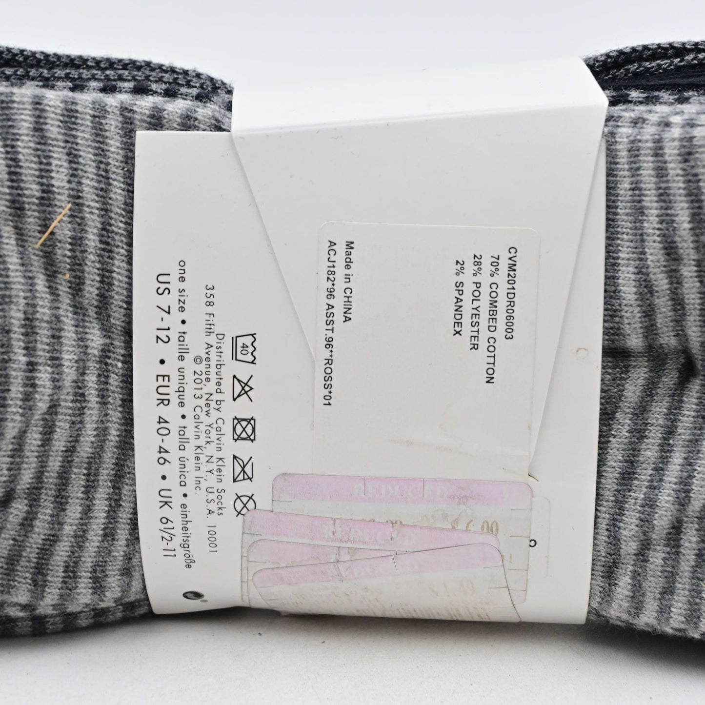 Calvin Klein Men’s Black Long Crew Socks 4 Pack Bran New Multicolor