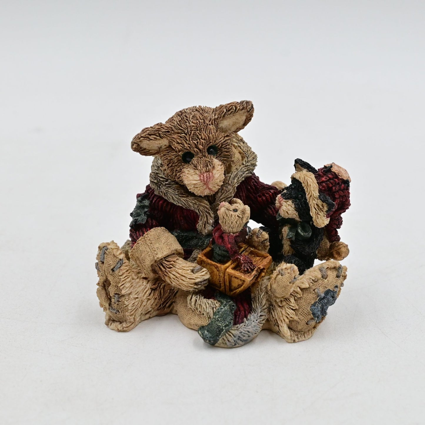 Boyds Bears Resin Cookie the Santa Cat - Vintage 1994