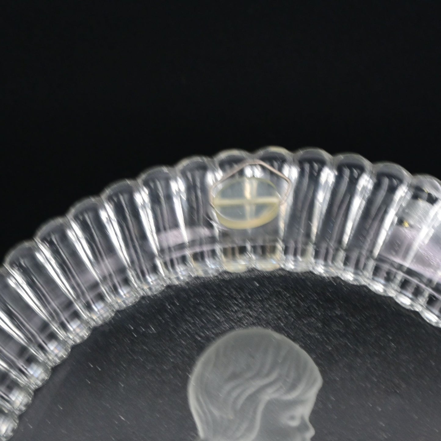 Goebel 1978 Annual Crystal Glass Plate First Edition With Box