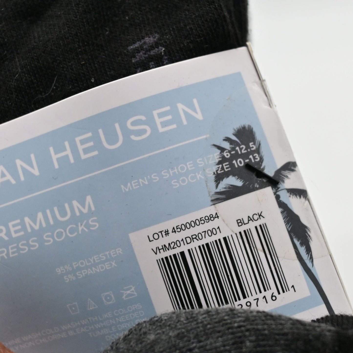 Men's Van Heusen Premium Dress Crew Socks 7-Pair Pack Shoe Size 6-12.5 NIP