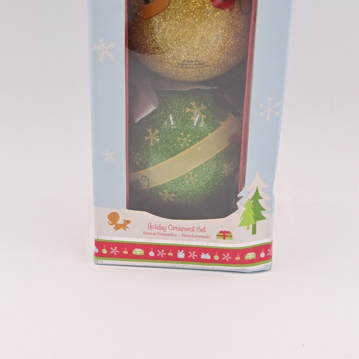 Disney Store Holiday Ornament Round Ball Set Of 7 Mikey Mouse, Pluto, Etc