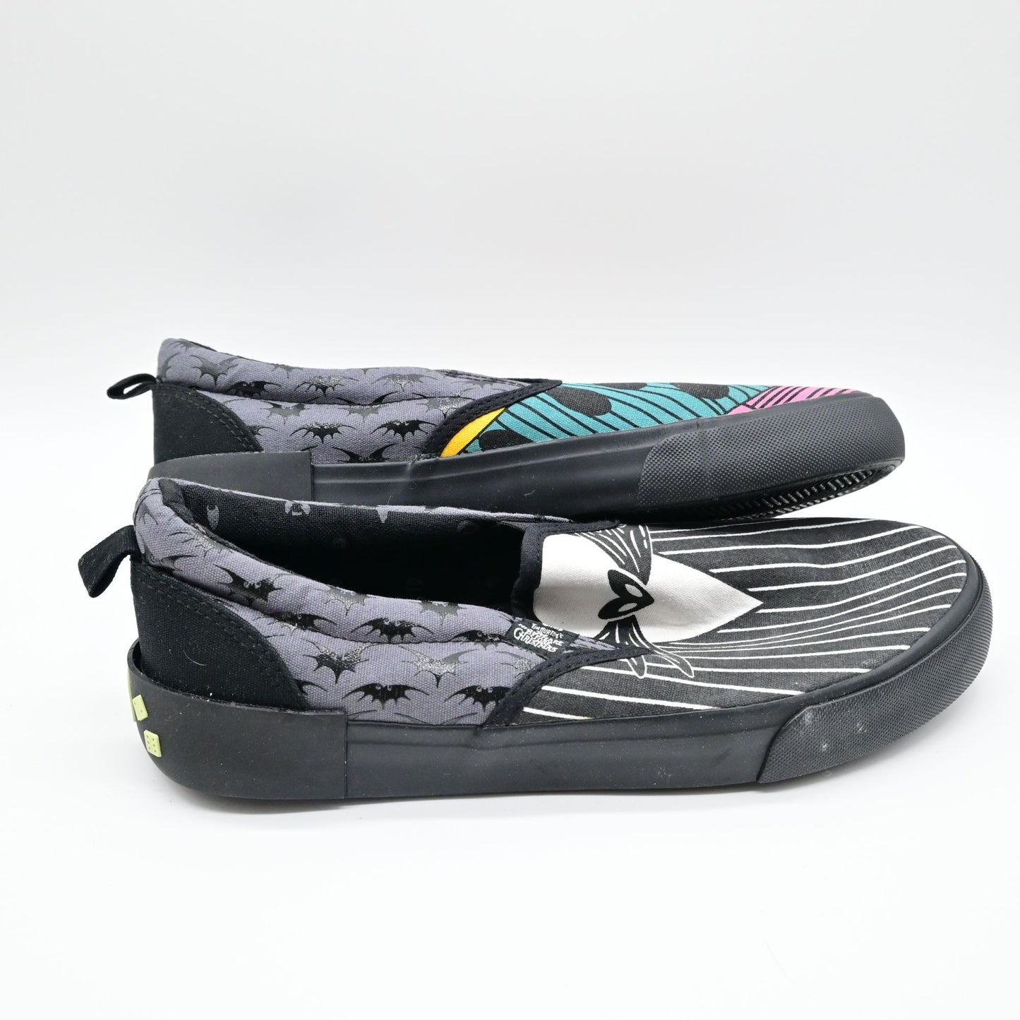 The Nightmare Before Christmas Jack Skellington Sally Slip On Sneakers Size 8.5