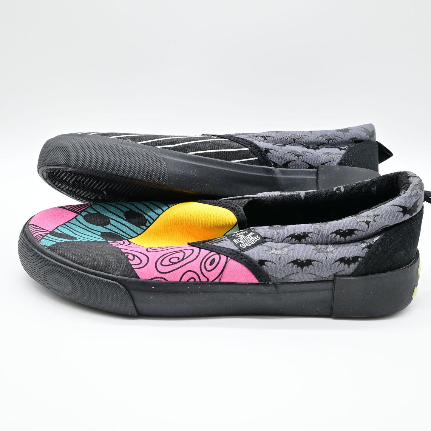 The Nightmare Before Christmas Jack Skellington Sally Slip On Sneakers Size 8.5