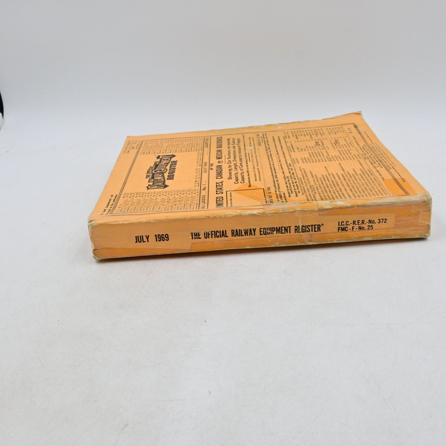 Official Railway Equipment Register Vintage July 1969 - Damaged