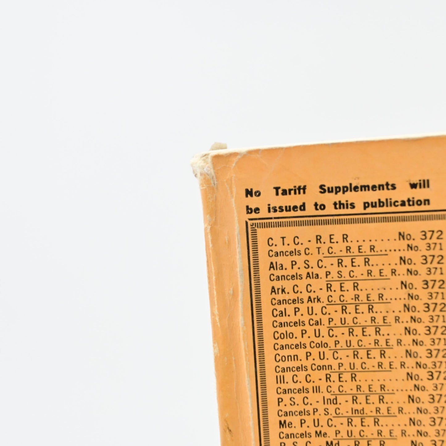 Official Railway Equipment Register Vintage July 1969 - Damaged