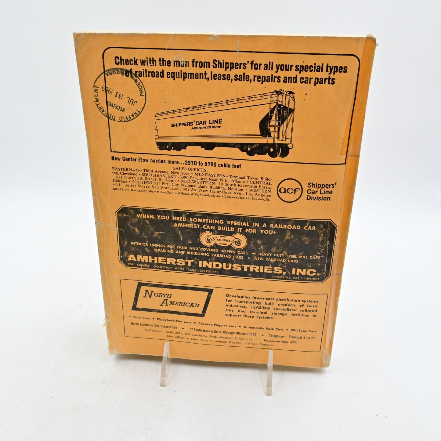 Official Railway Equipment Register Vintage July 1969 - Damaged