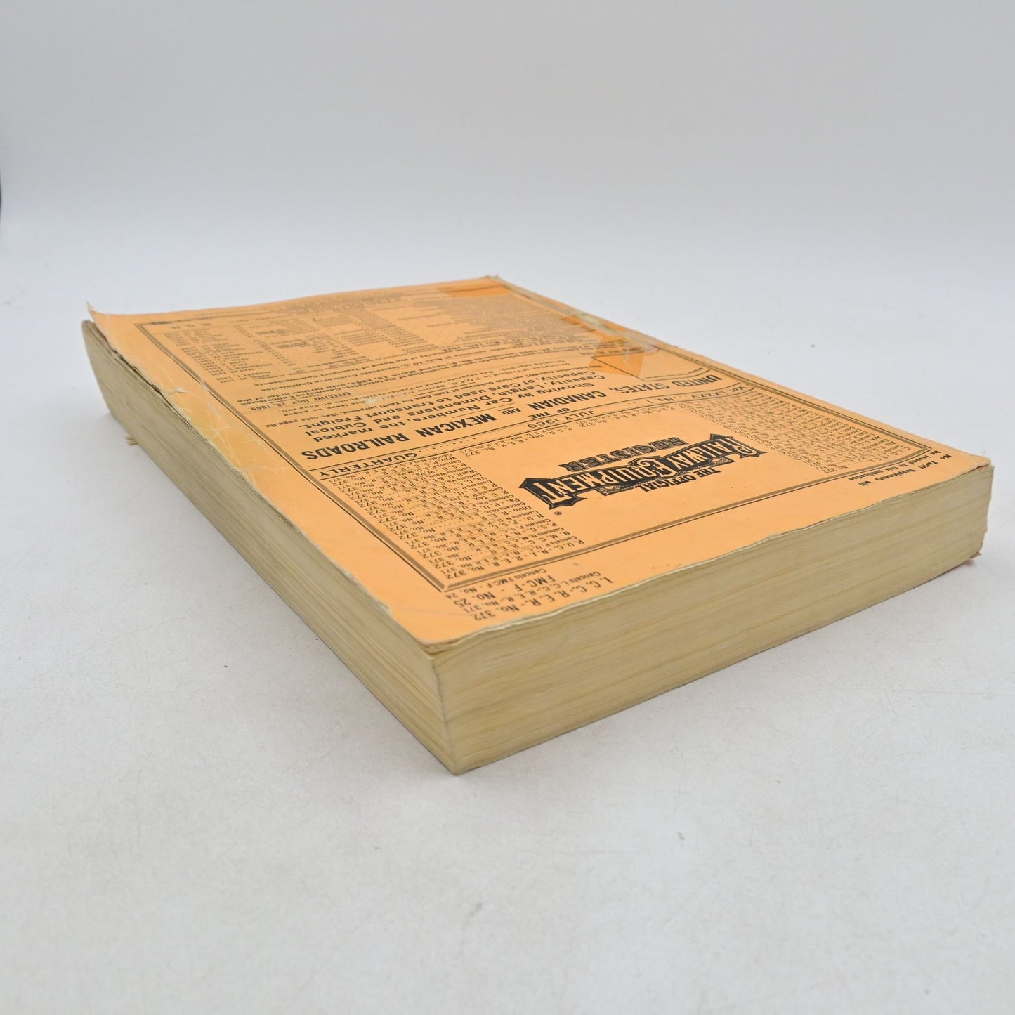 Official Railway Equipment Register Vintage July 1969 - Damaged
