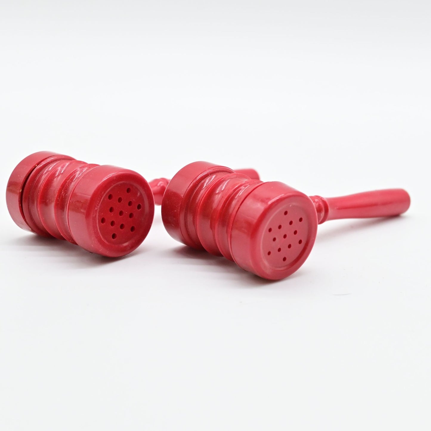 Vintage Gavel Salt And Pepper Shakers Plastic Set